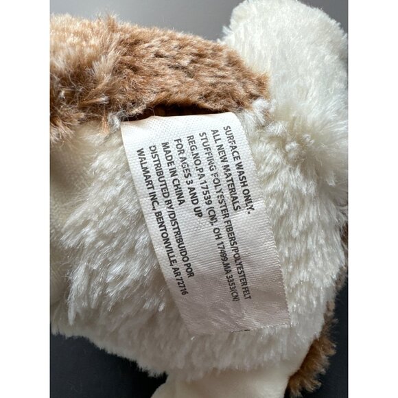 Plush Bunny Rabbit Toy For Ages 3+ Brown & White Polyester Soft Stuffed Animal D - Picture 5 of 7